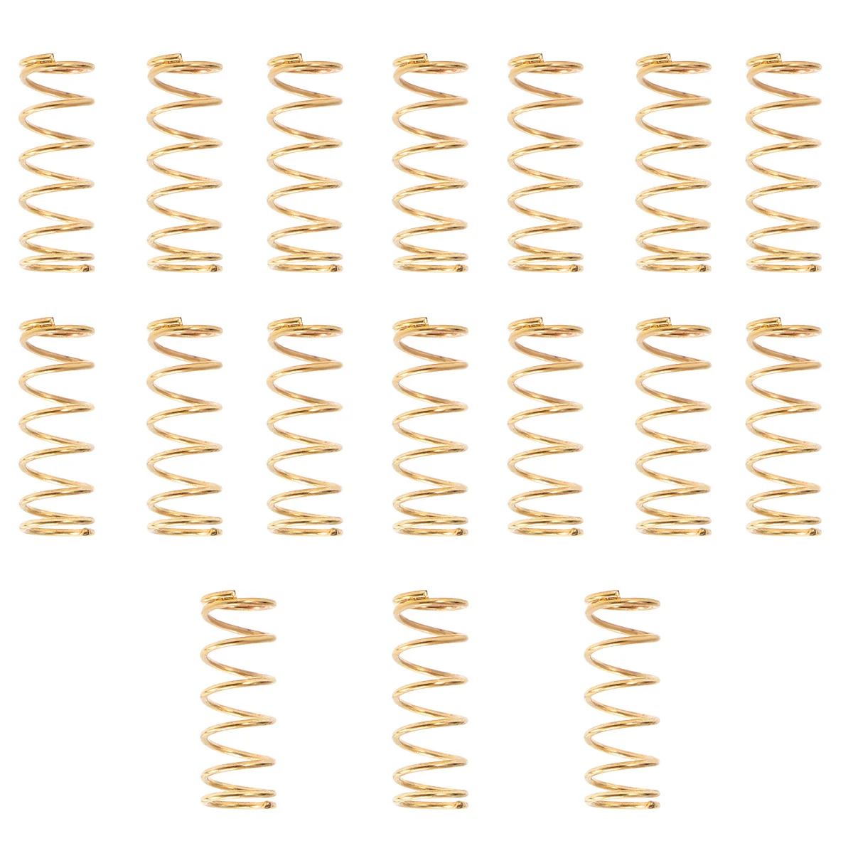 

17Pcs High Quality Guitar Spring Golden Finish for Electric Guitar Bridge Pull String and Pickup Adjustment Essential Accessory