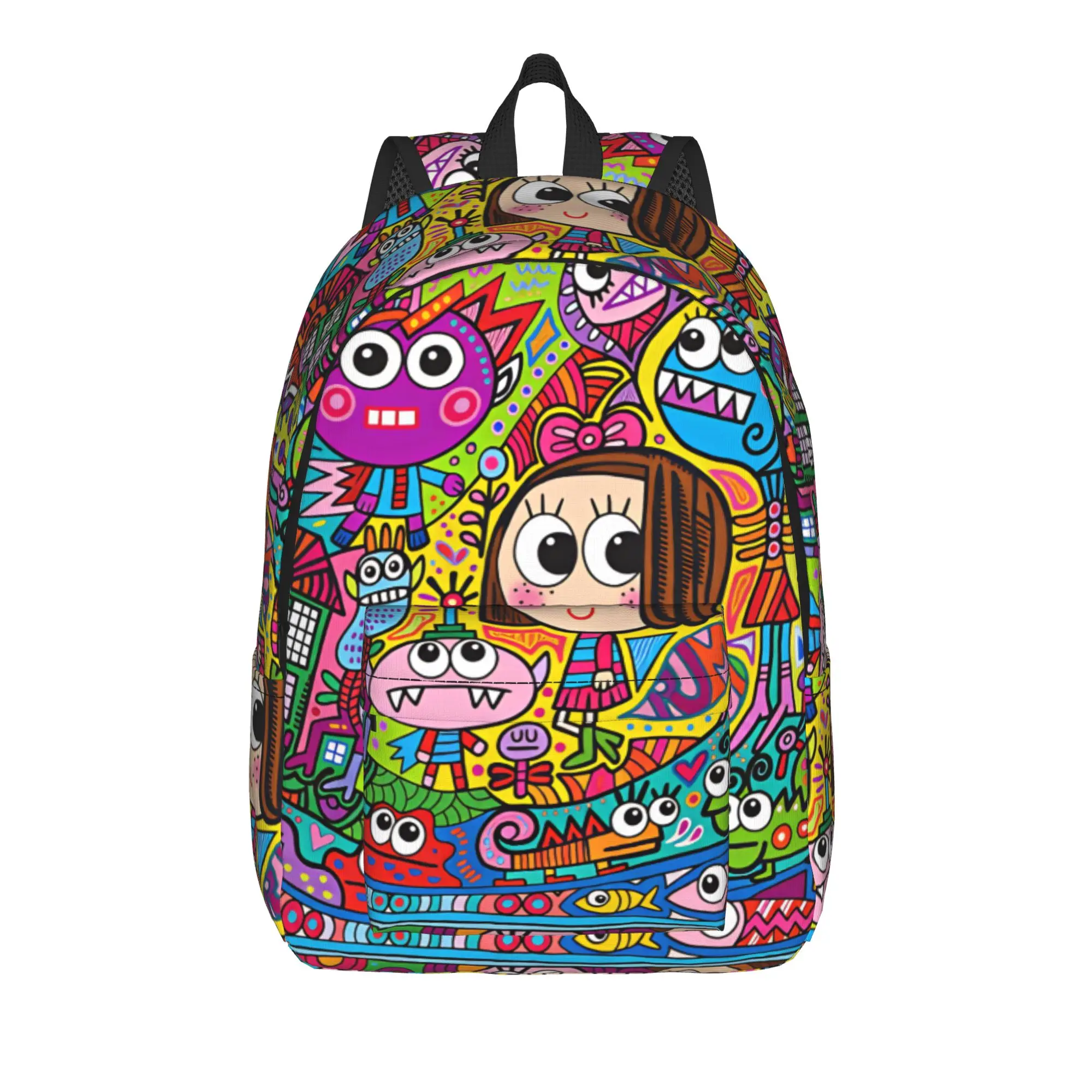 F-Fulanitos Backpack  University Backpacks Boy Girl Pretty School Bags Custom Big Rucksack
