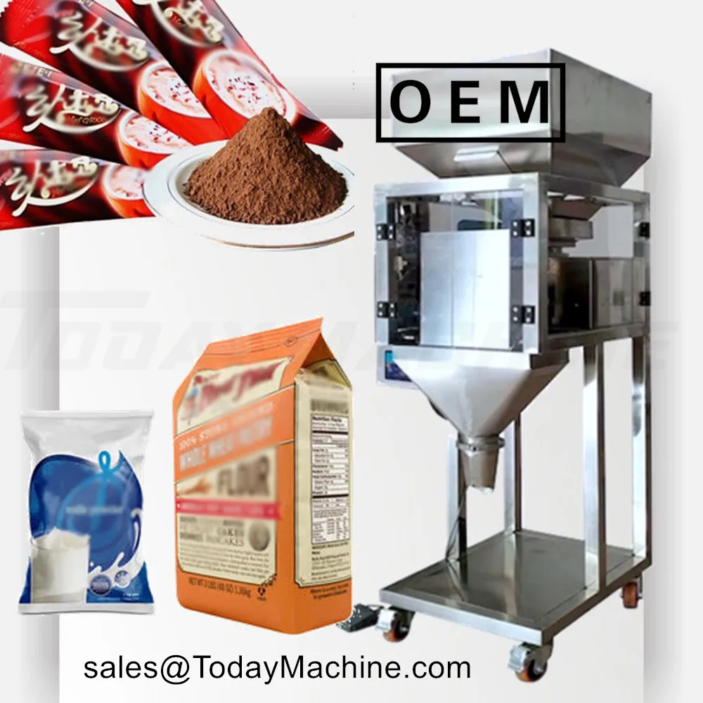 1-10kg Rice Salt Nuts Pasta Beans Vibrated lane Scale Doser Linear Weigher