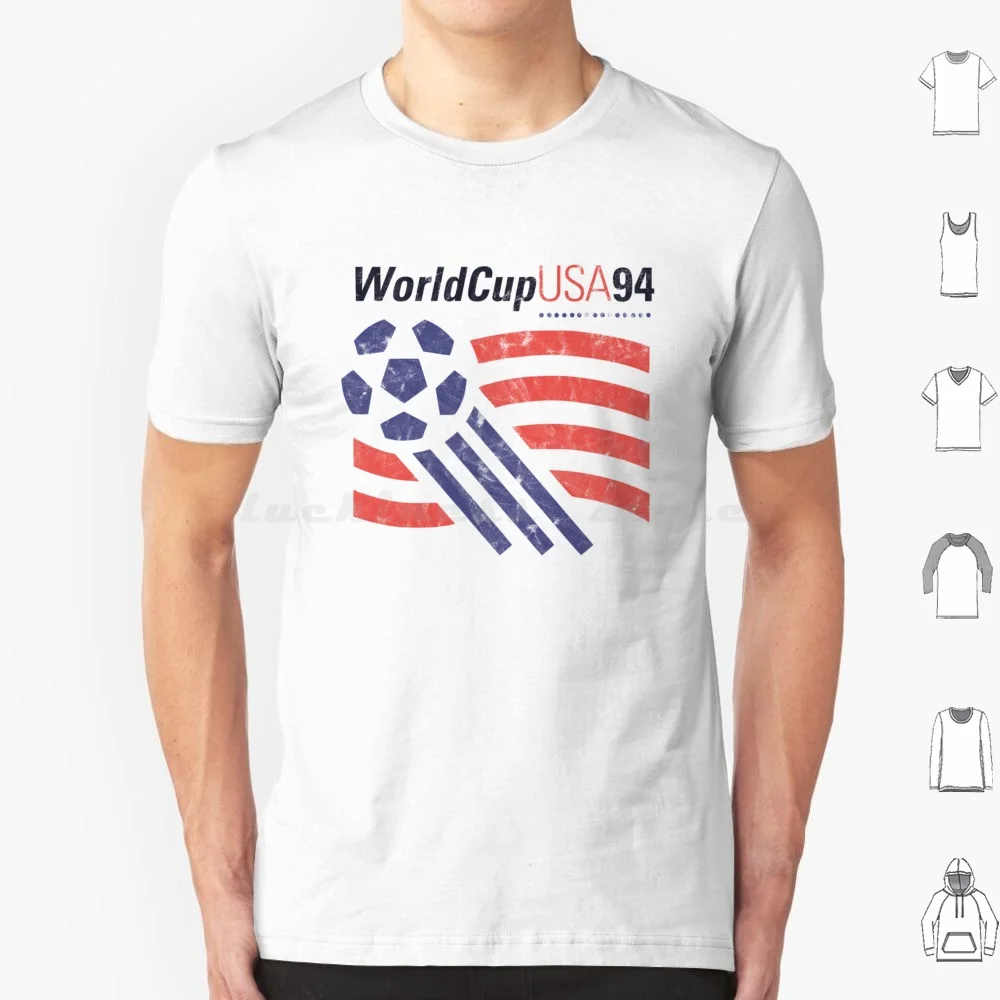 Usa Wc 94 Camiseta de algodón hombres mujeres DIY estampado 94 taza 1994 1994 fútbol EE. UU. América