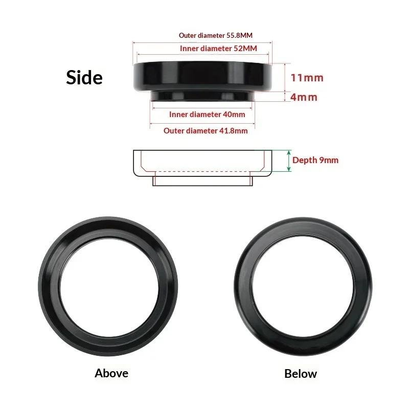 For Road Bike/Mountain BikeCNCAluminum Alloy41.8(42)Turn52mmBowl Set Converter，For bicycle parts and components