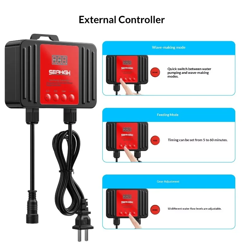 Ultra Quiet DC Frequency Conversion Pump High Flow Energy Saving Amphibious Other Hand Tools Aquarium Submersible Water Pump