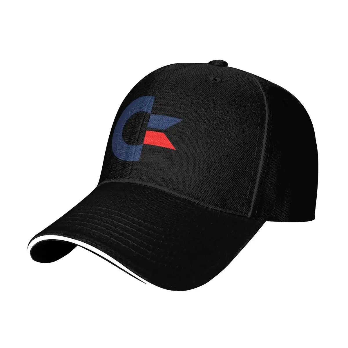 Commodore Computer Logo Baseball Cap Cotton Twill Breathable Contrast Two Tone Brim Snapback Flat Bill