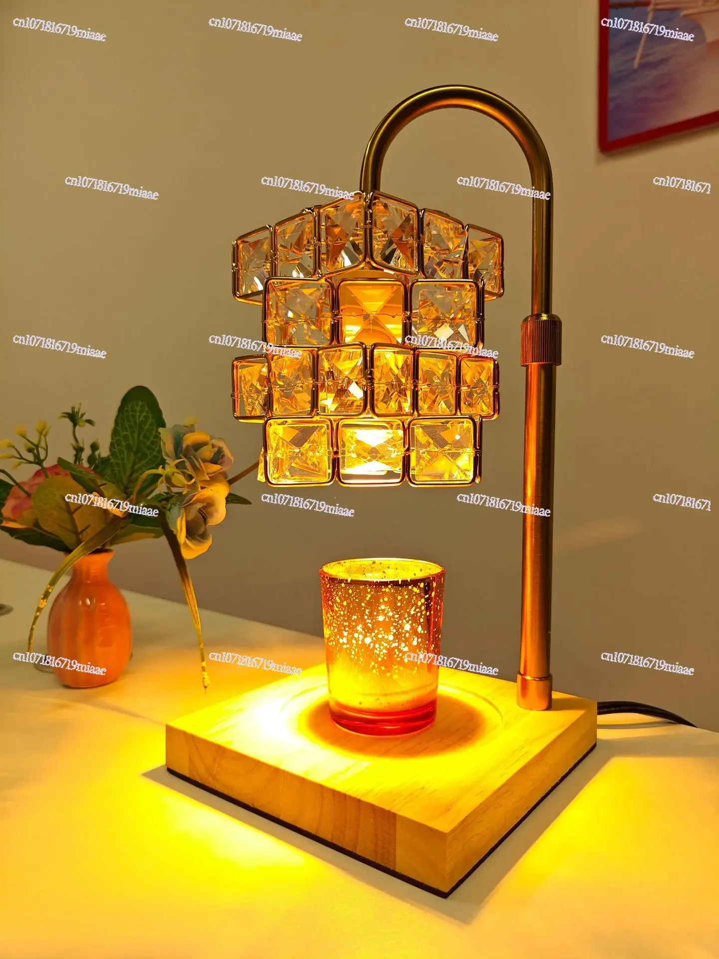 Crystal Wax Melting Lamp American Simple Aromatherapy Lamp