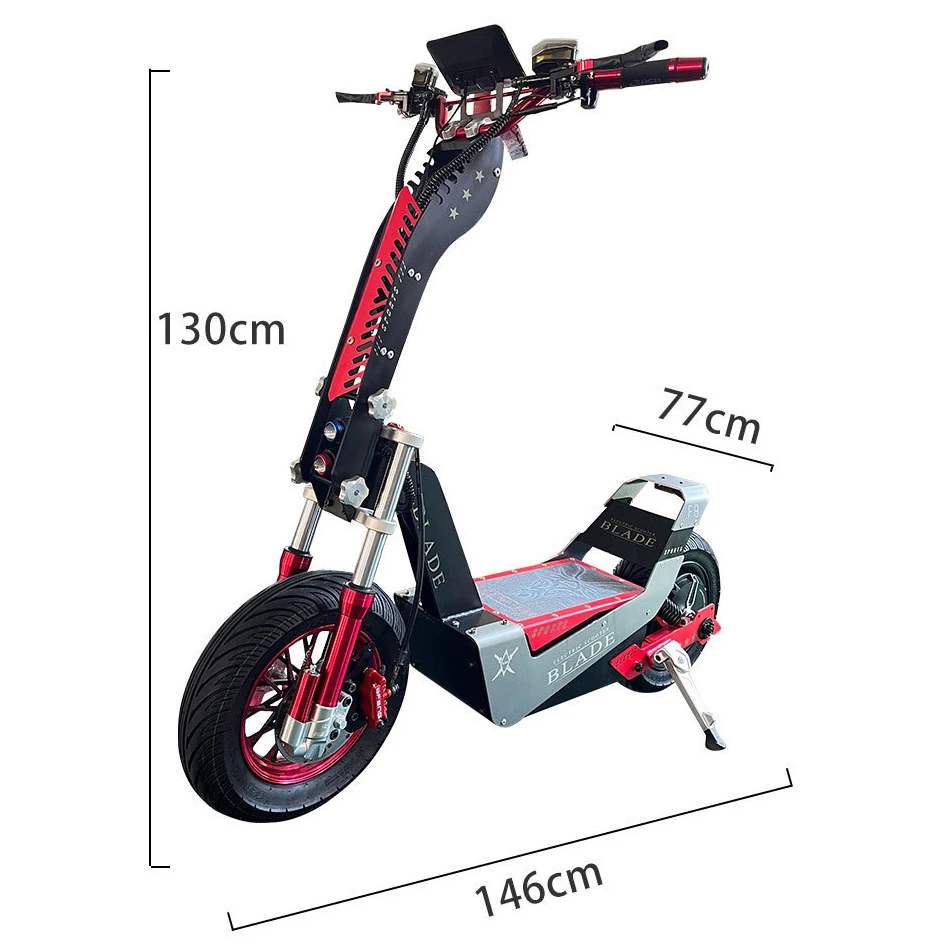 STLF-patinete pesado de gran potencia, 100km, 72v, Motor plegable de 4000W para uso en adultos, Patinete eléctrico todoterreno, Trotinette Electrique E-sc