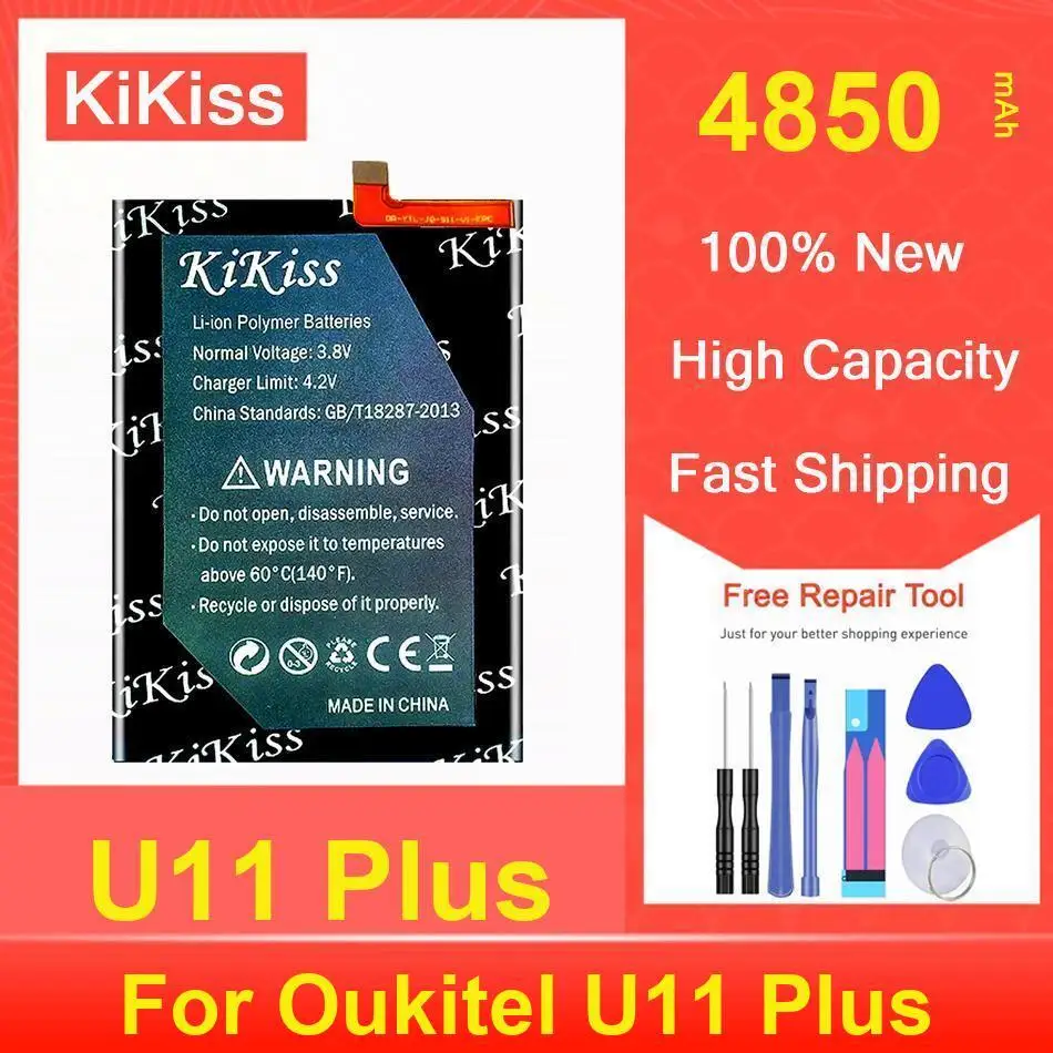 

Kikiss Battery 4850Mah U11 Plus For Oukitel