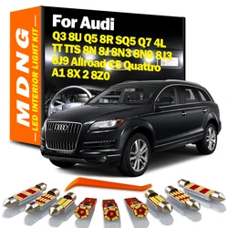 Canbus LED Bulbs Interior Light Kit For Audi A1 8X 2 8Z0 Q3 8U Q5 8R SQ5 Q7 4L TT TTS 8N 8J 8N3 8N9 8J3 8J9 Allroad C5 Quattro