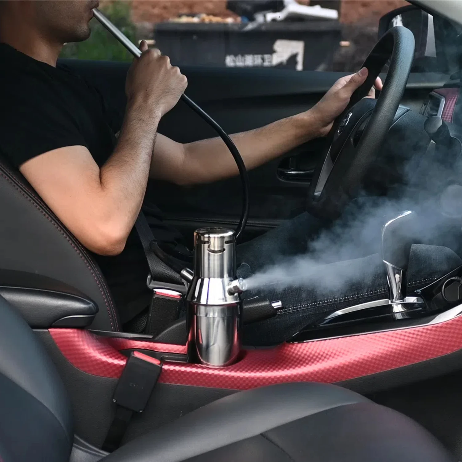 

Arabic Hookah Cup Detachable Portable Fashionable Stainless Steel Shisha Outdoor Travel Single Pipe Chicha Car Mounted Hooka Cup