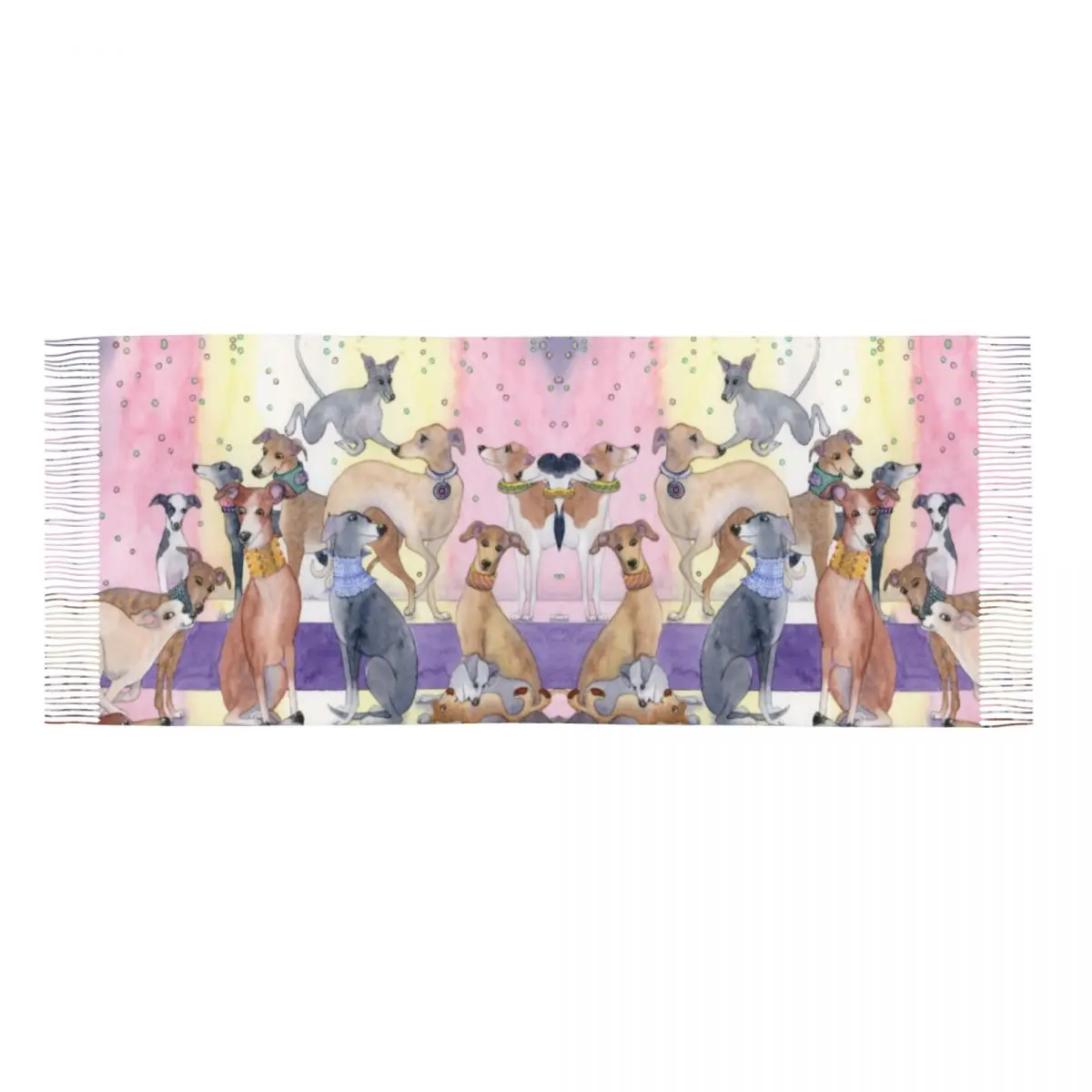 الكلاب السلوقية شرابة وشاح المرأة لينة البصر شالات الكلب يلتف الإناث الشتاء الخريف الأوشحة