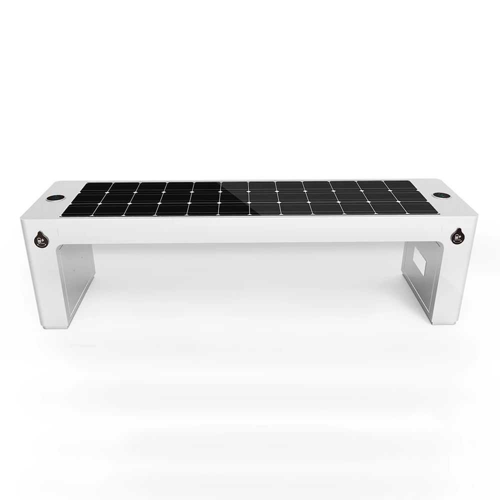 Outdoor Furniture Waterproof Park Garden Patio Benches Smart Solar Bench Chair Seats with WiFi Mobile Phones Charging Music Play