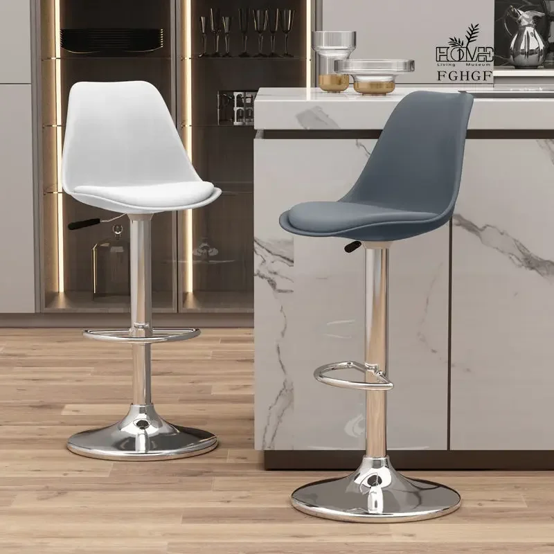 Chaise de Bar Moderne et Minimaliste, Tabouret Haut avec 4 Poignées