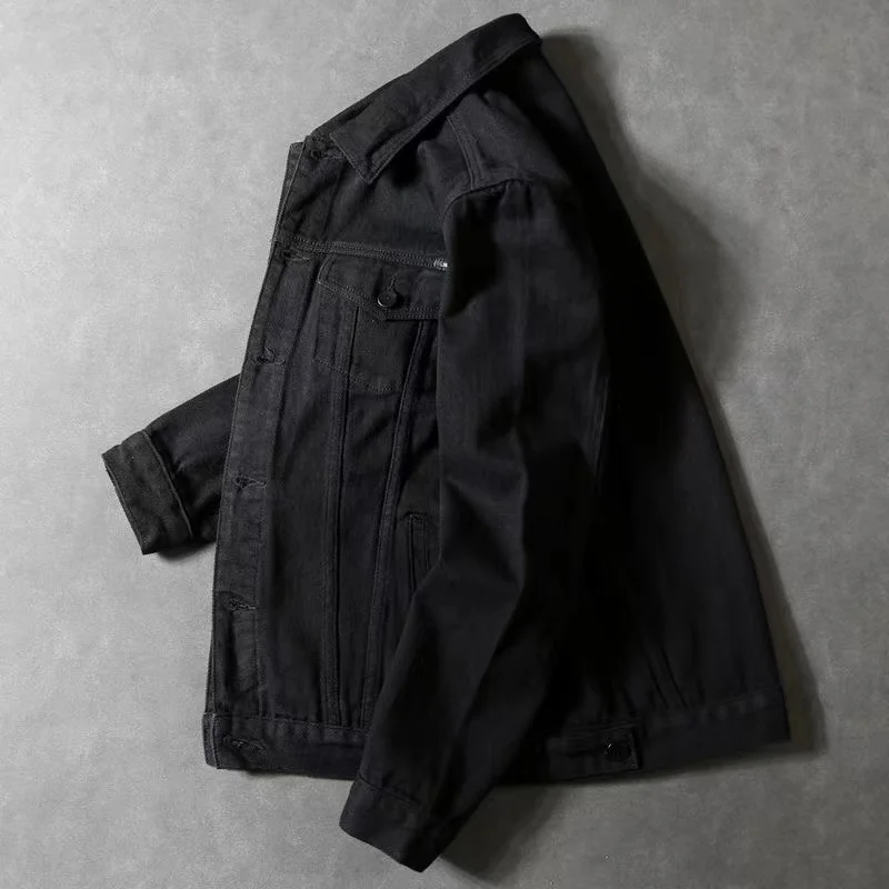 

Мужская джинсовая куртка в стиле ретро с завышенной талией, модная брендовая свободная универсальная рабочая одежда, весенне-осенняя молодежная верхняя одежда...