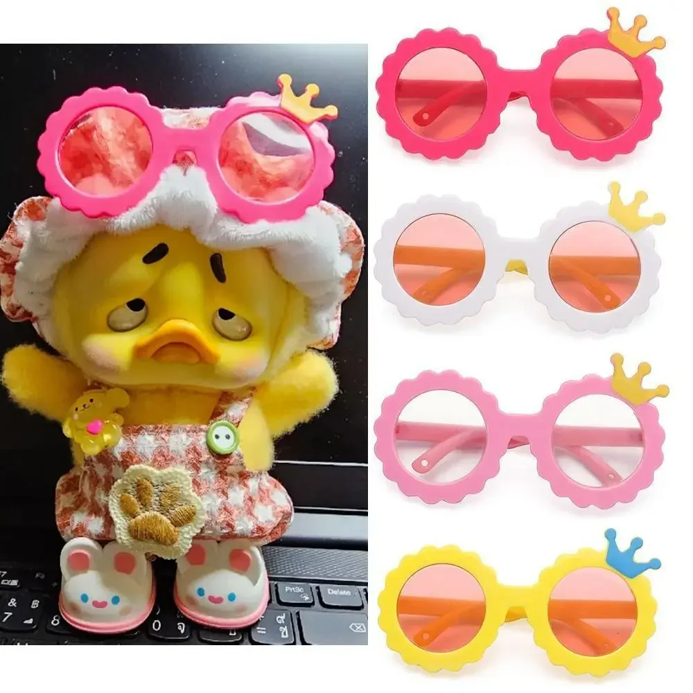 For Labubu for upset duck Glasses 8cm Cute Plastic Glasses for 18inch Doll Macaron and BJD Dolls Toy Glasses Accessories