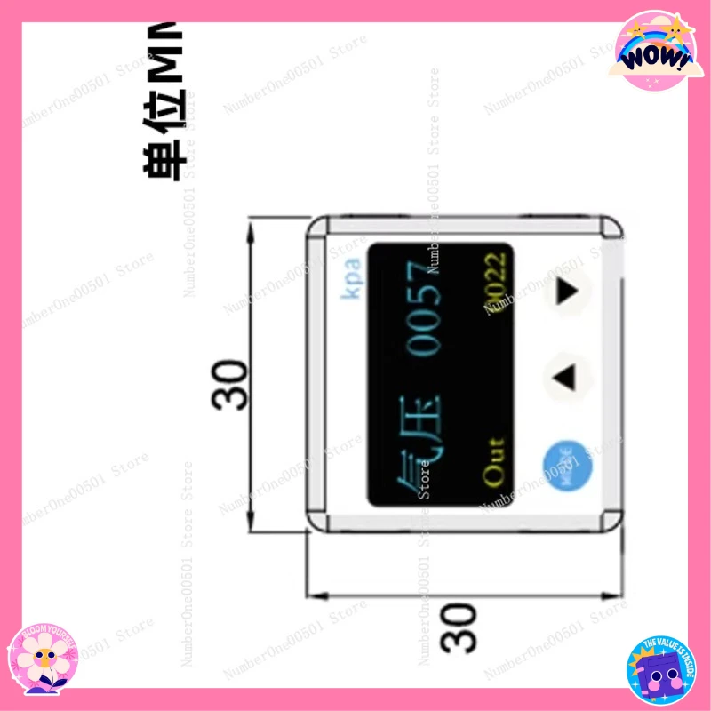 

​​High Accuracy Digital Pressure Gauge Industrial Switch Sensor for Vacuum to High Pressure​​