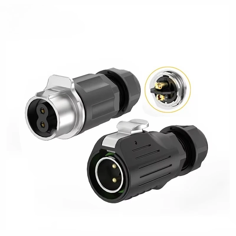 LP20 2/3/4/5/6/7 Pin 10A IP67 Waterproof Metal Screw Wiring Power Supply Industrial Sensor Aviation Plug Connector 500V