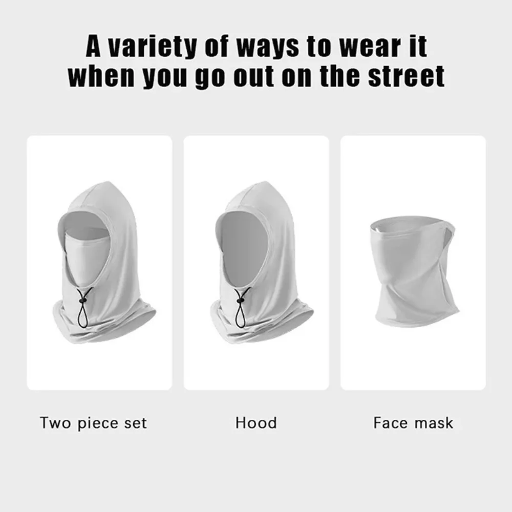 Breathable Ice Silk Sunscreen Masks Sunproof Quick Drying Full Head Mask Sun/UV Protection Face Cover Cycling Motorcycle Fishing image 4