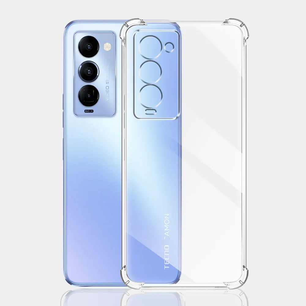 Shockproof Case For Tecno Camon 18 Premier Coque Clear Silicone Soft Phone Case Tecno Camon 18P Protect Cover on Camon18 Funda