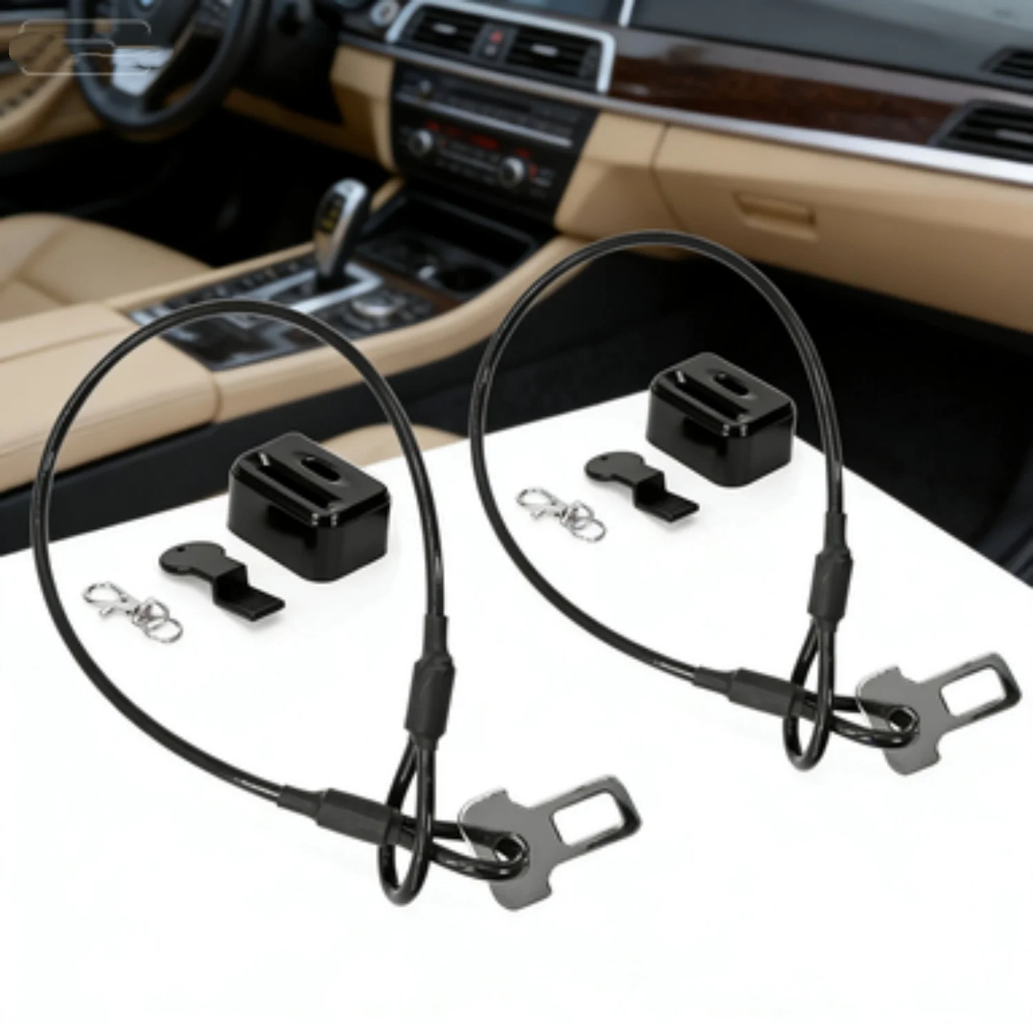 2pcs Car Cab Security Door Strap Lock Durable Camper Van Motorhome Cab Sliding Door Safety Latch Lock Anti Theft Caravan Part