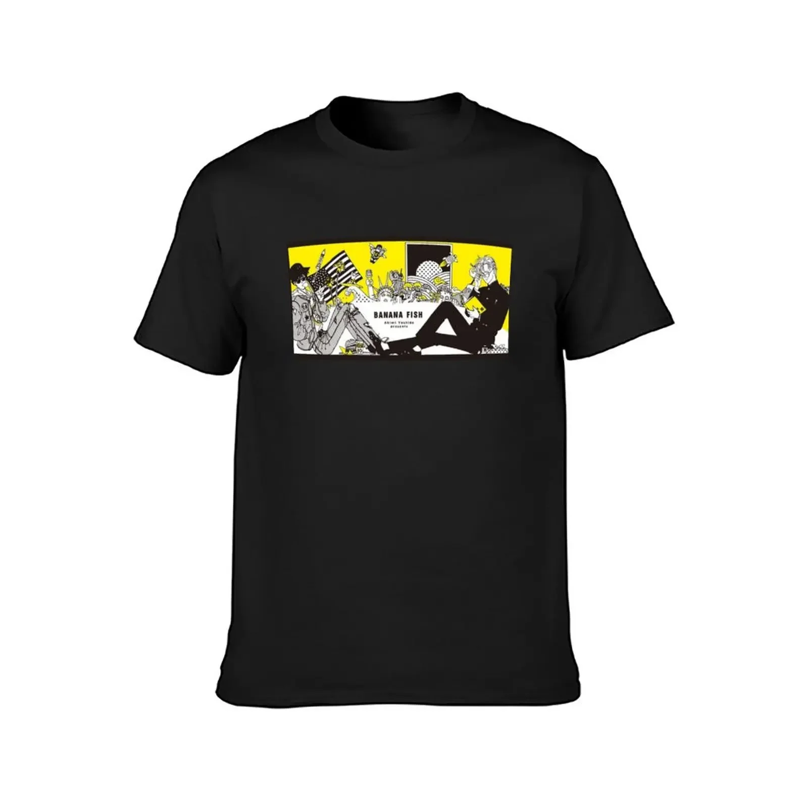 BANANA FISH Akimi Yoshida presents T-Shirt for a boy anime stuff quick drying oversizeds funny t shirts for men