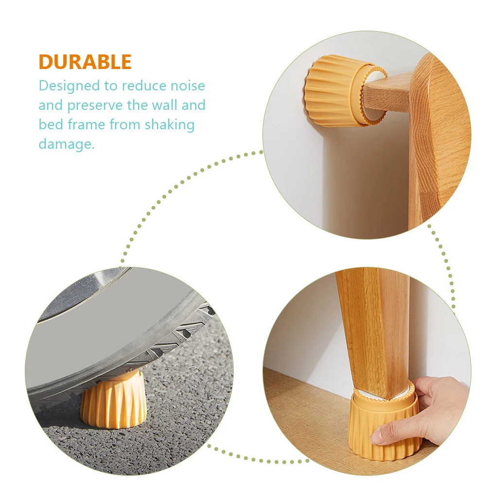 2 قطعة مثبت السرير القابل للتعديل سدادات اللوح الأمامي 360 درجة أداة مضادة للاهتزاز حامي الحائط سهل التركيب الأثاث المثبت