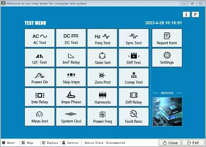 VLUUKE Protection Relay Test Kit Microcomputer Relay Protection Tester 3 Phase Secondary Current Injection Tester