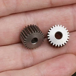 2pcs 0.5 modulus 24T Teeth steel Gear the inner hole is 4.1 MM Outer diameter 13 MM