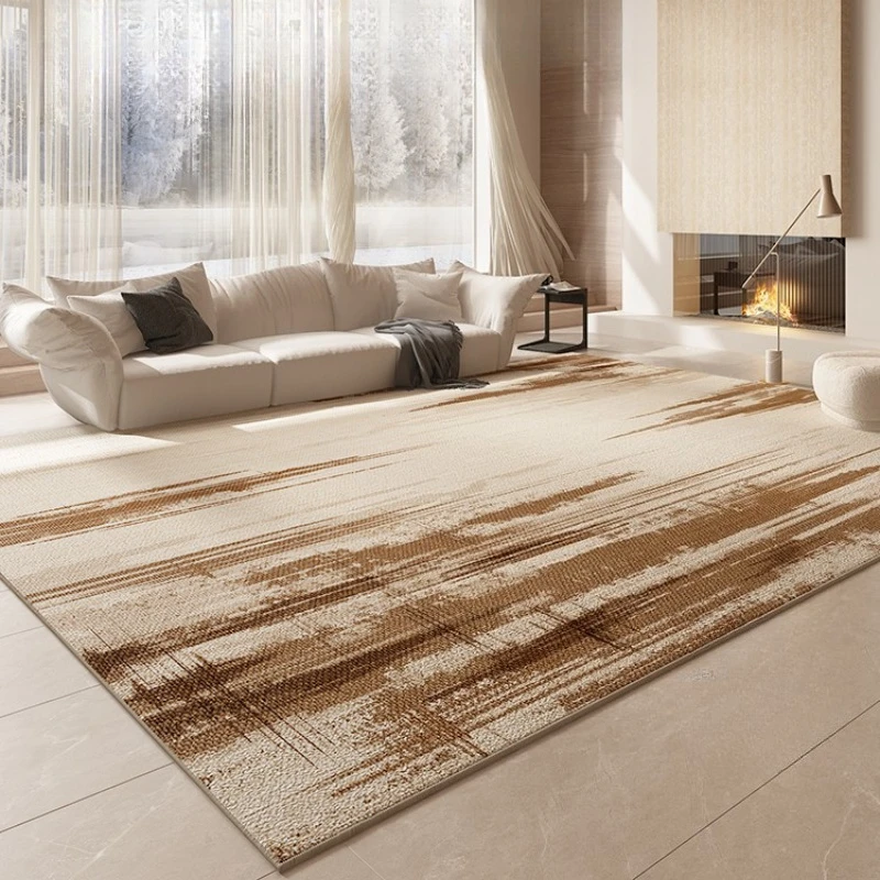 

Большой декоративный ковер для спальни, легкие роскошные ковры для гостиной, моющийся мягкий напольный коврик для гостиной, водонепроницаемый прикроватный мягкий ковер