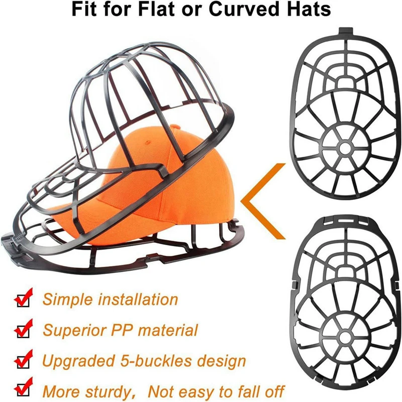 Multifunctional Hat Cleaner Protective Frame Fit For Adult Kid Hat Washer Frame Washing Cage Double-deck Hat Cleaners Prote