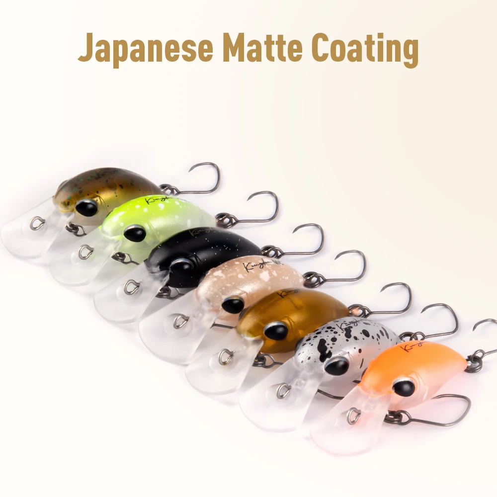 キングダム マイクロ クランク ミノー ルアー 3/4/5個入り 1.5g 25mm