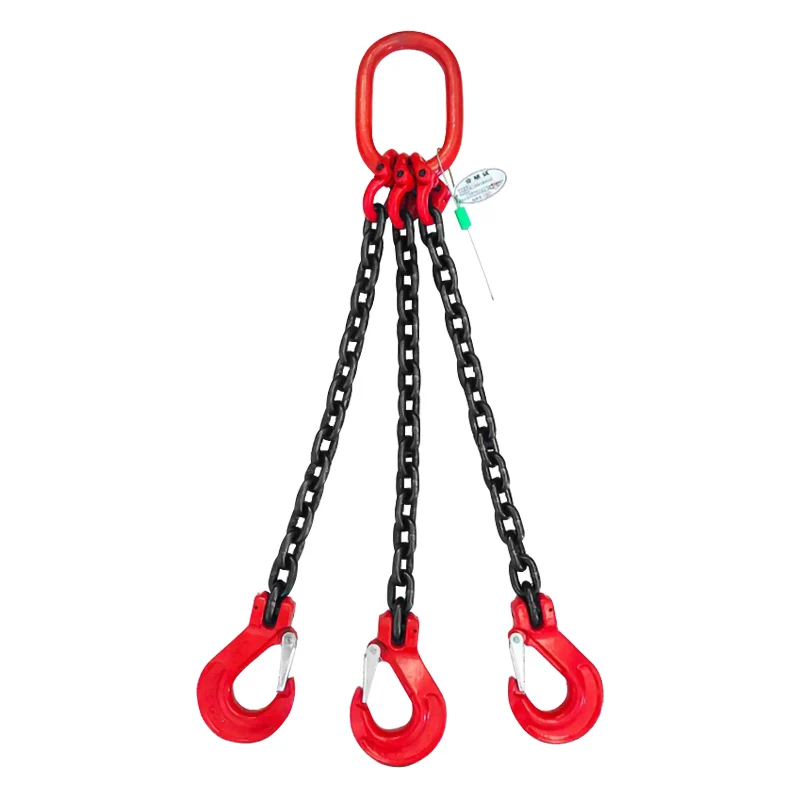 2000kg Steel Grade 80 4 Leg Lifting Chain Sling  with Hooks
