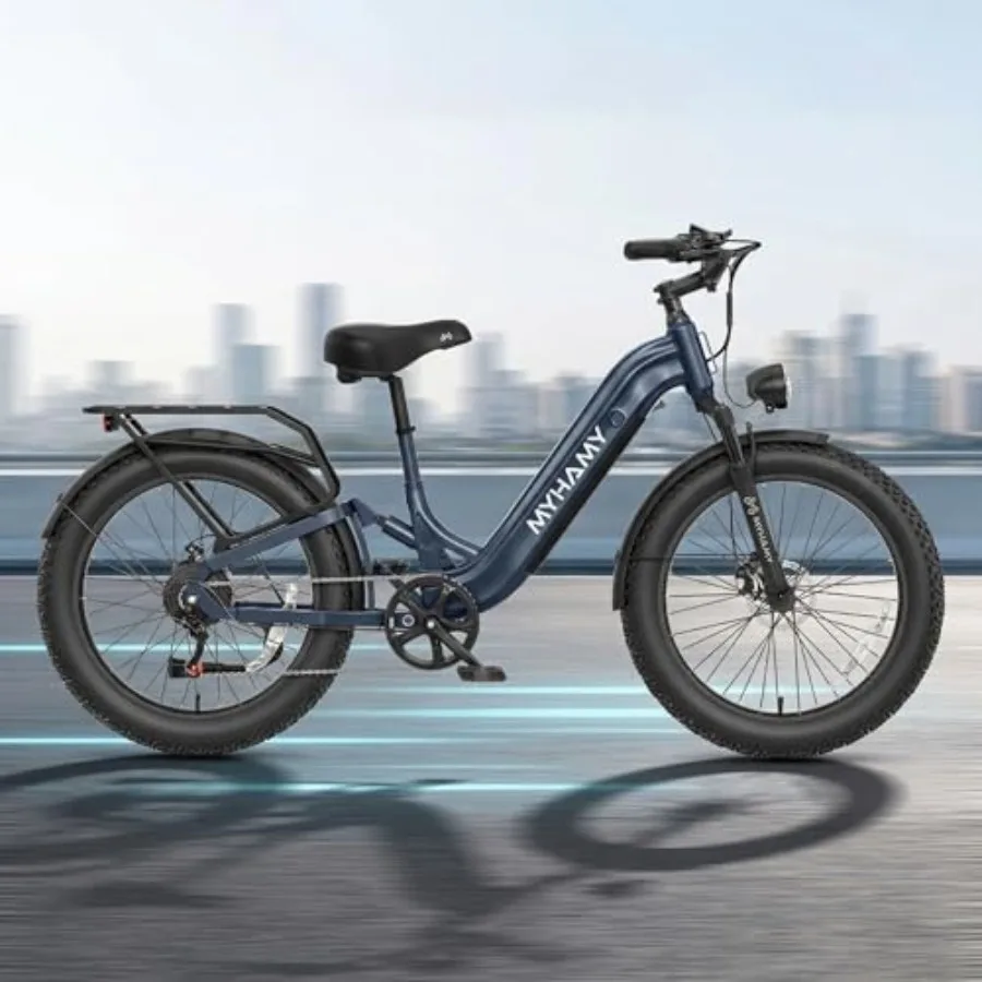 

Electric mountain bike for adults: 2000W motor 888Wh battery 35mph speed 40-80mi range 24/26'' fat tires 7-speed dual disc brak