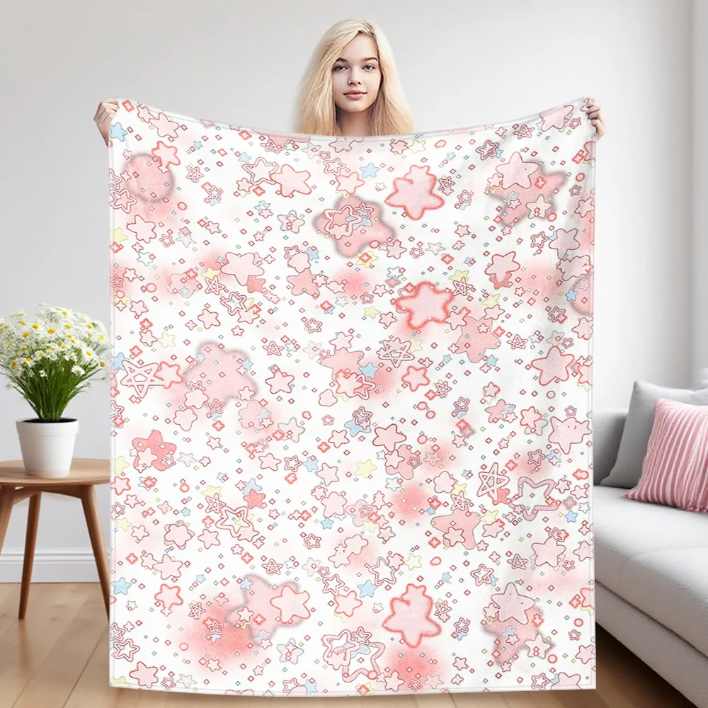 Star Mist Nap Blanket,Flannel Blanket,Suitable For Sofas,Beds,Cars,Rooms,Offices,Camping,Exquisite Gift Blankets