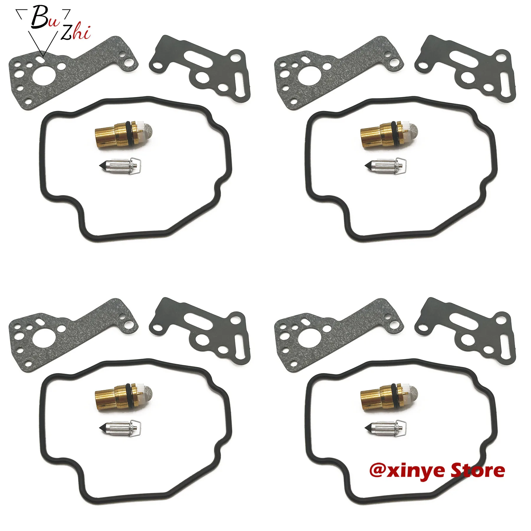 Carburetor repair kit floating needle seat gasket parts for Venture XVZ1300 1987-1988 VMX1200 XVZ1300D XVZ 1300 D Vmax VMX 1200