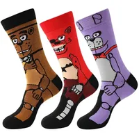 Five Night At Freddy Fnaf Cartoon Anime Socks Breathable Comfy Casual Style Unisex Socks For Outdoor All Seasons Wearing