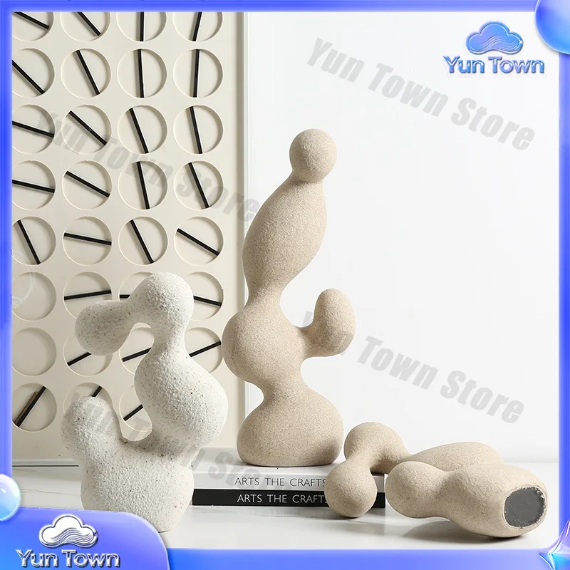 Italian minimalist abstract art smart resin ornament sales office hotel entrance bogu rack new and peculiar decoration