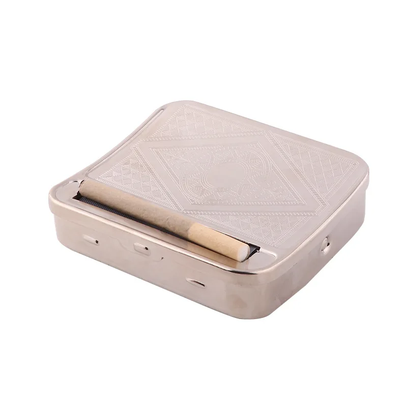 70/78MM Portable Mini Metal Machines Tobacco Roller Cigarette Case Manual Rolling Box Storage Cigarette Maker Smoking Tool