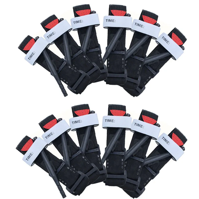 NONE 1/12 Stück Notfall Tourniquet Outdoor tragbare Erste Hilfe schnell langsam loslassen Tourniquets Katze medizinische taktische Ausrüstung 65/95cm 9