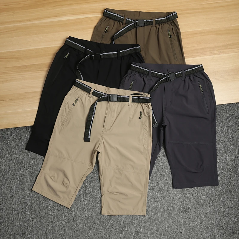 

Waterproof Windproof Outdoor Casual Men's 7/8 Length orts Summer Faionable Four-way Stretch Men's Faion Outdoor Leisure...