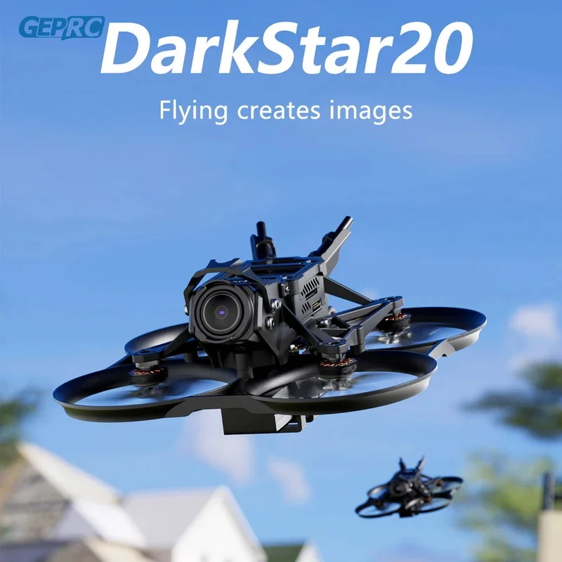 

New GEPRC DarkStar20 HD O3 Cinewhoop Quadcopter SPEEDX2 1102 TAKER F411-12A-E 1-2S AIO LongRange Freestyle Drone Rc Airplane