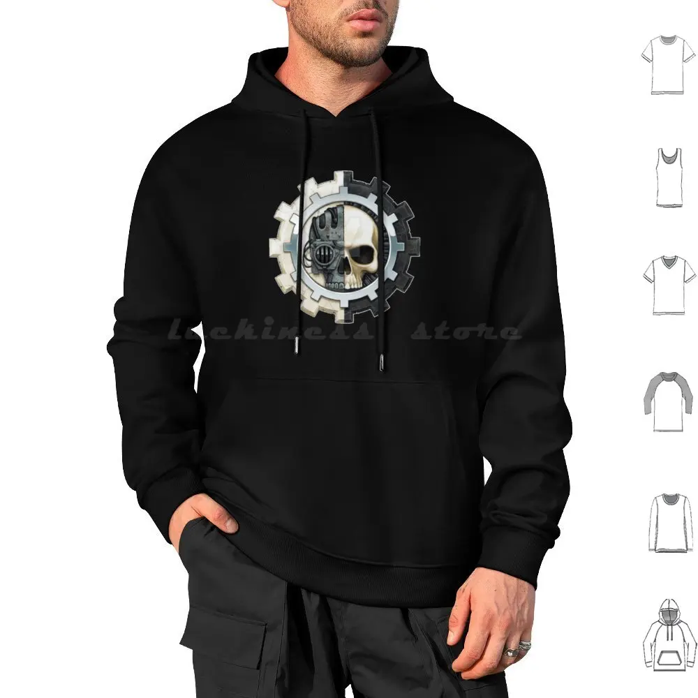 Adeptus Mechanicus Essential Hoodie cotton Long Sleeve Adeptus Mechanicus Essential