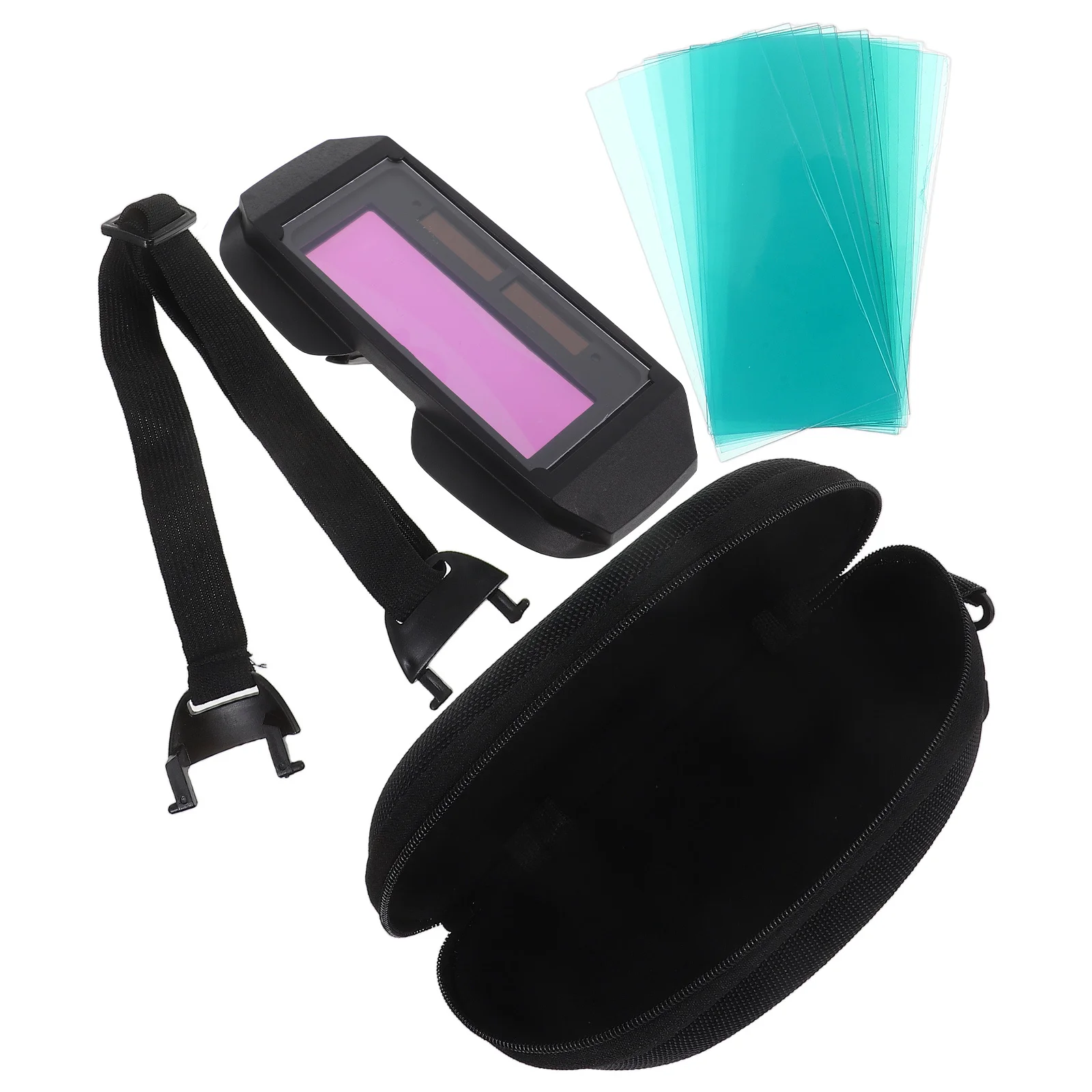 

1Set Welding Glasses Auto Darkening Welding Goggles Adjustable Shade Safety Protective Welder Eyewear for Tig Mig Arc