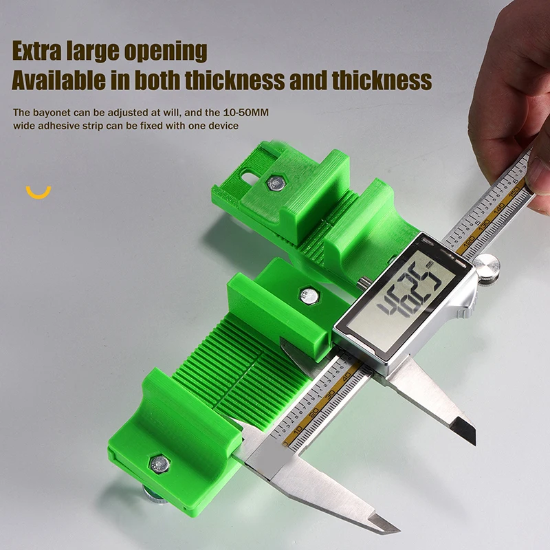 Adjustable Width, Precise Glue Applicator for Woodworking Edge Banding