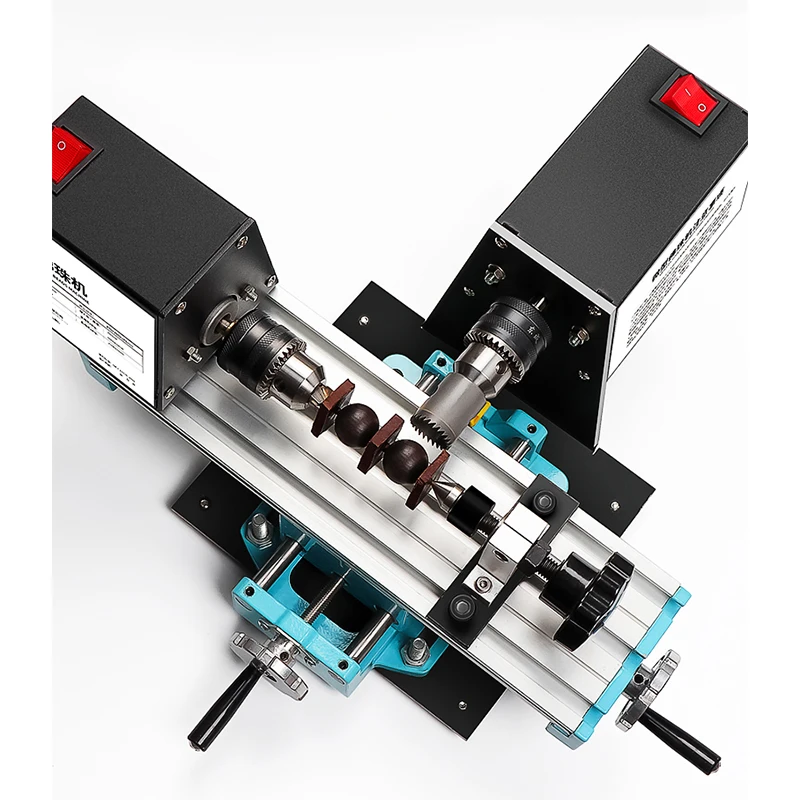 Wood Bead Making Machine Mini Drilling Machine Polishing Rounding Buddha Bead Lathe DIY Wooden Bead Woodworking Tool