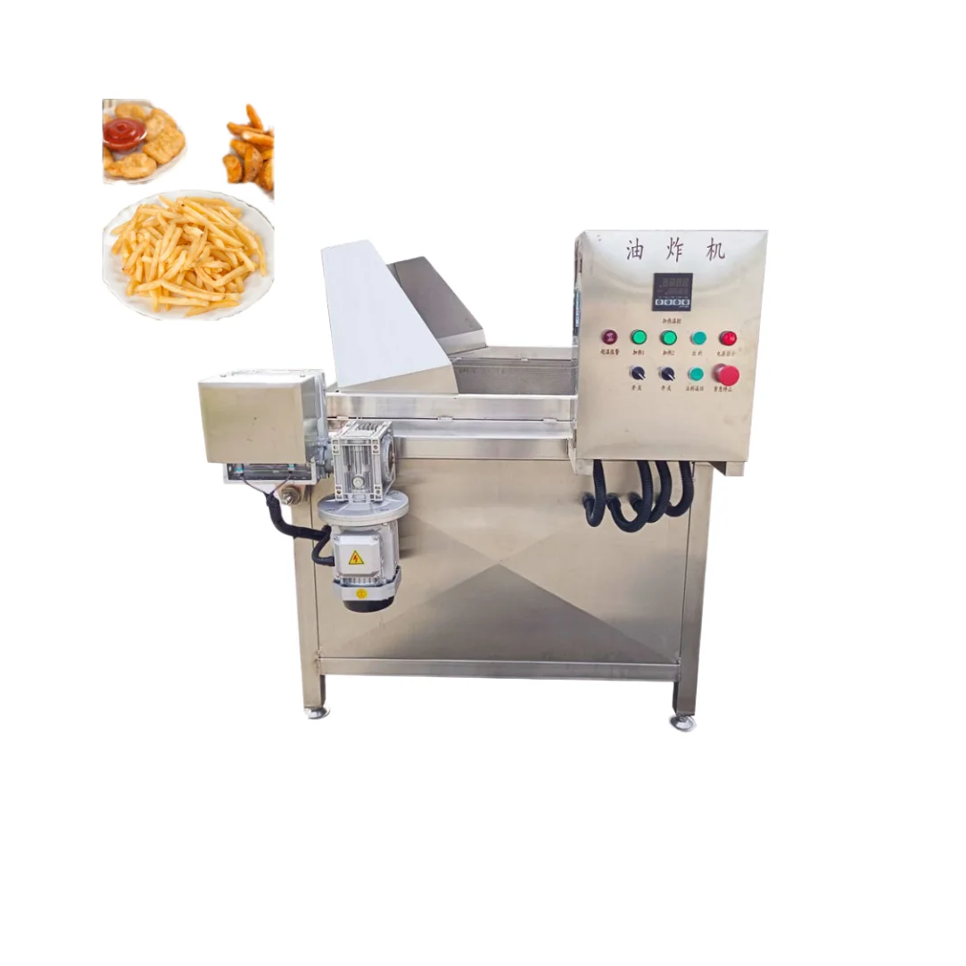 High Quality Large Stainless Frier Machine Steel Fryer Automatic Deep Fryer Machine Large Stainless Steel Peanut Fryer