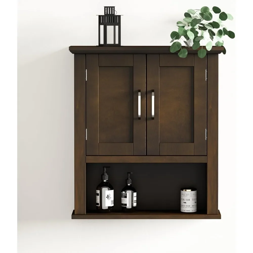 Medicine Cabinet With Adjustable Shelves Over The Toilet Bathroom Furniture Wood Wall Cabinet With Doors Freight Free Home