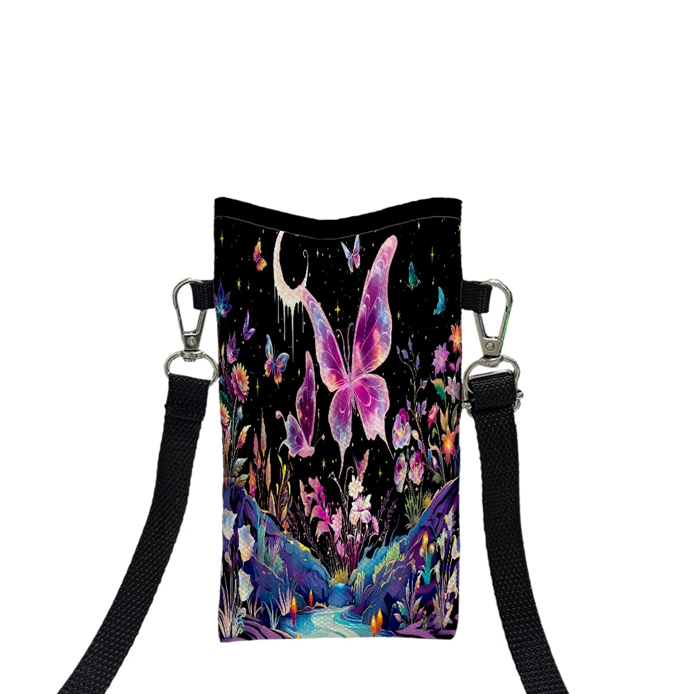 

Mushroom Moon Phase Fashion Mobile PhoneBag Multifunctional Crossbody Phone Bag Adjustable Strap ShoulderBag ForWomen5.16