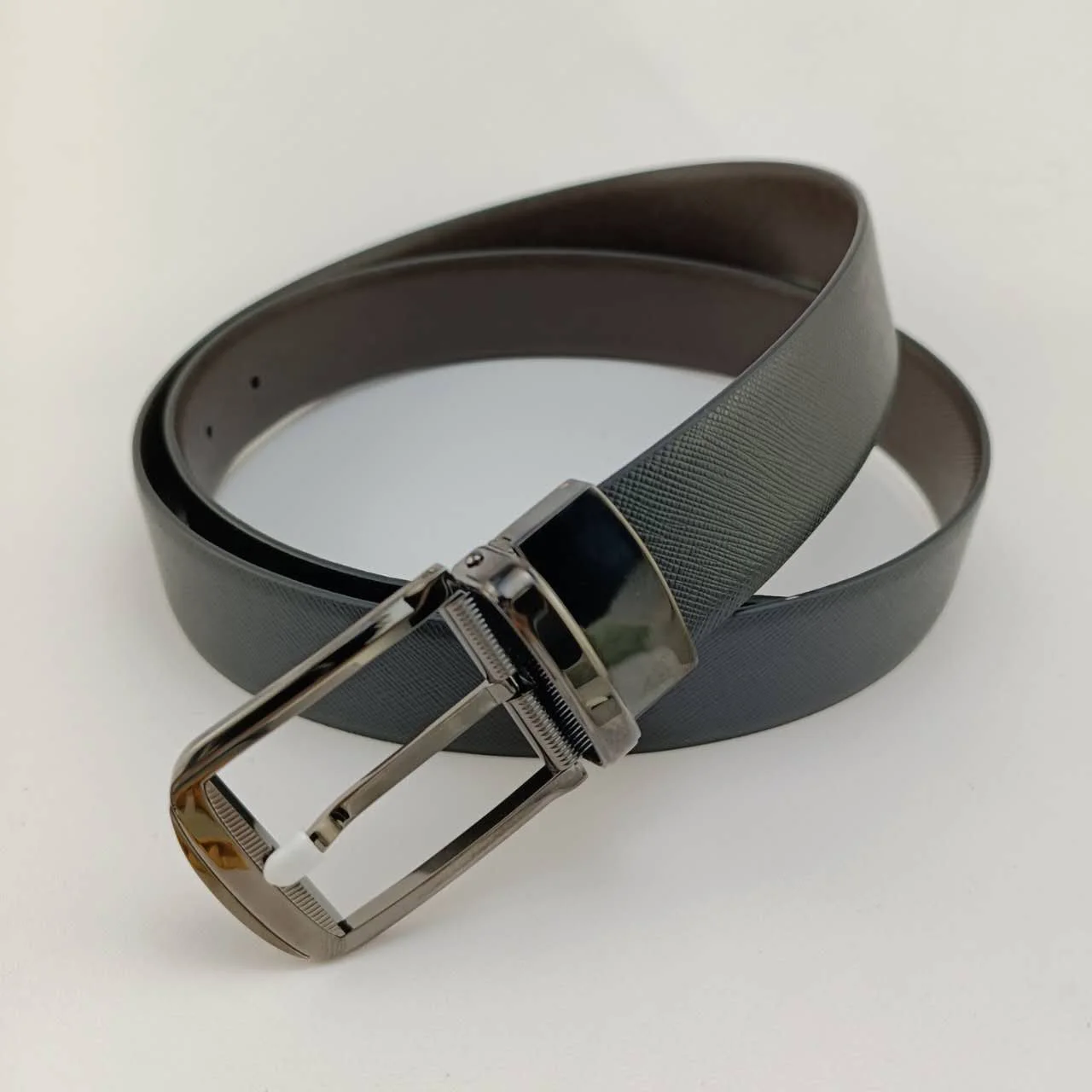 NFC is used to replace headless belt, men's leather, buckle free, double-sided leather, 35mm spare belt, high-end supplier