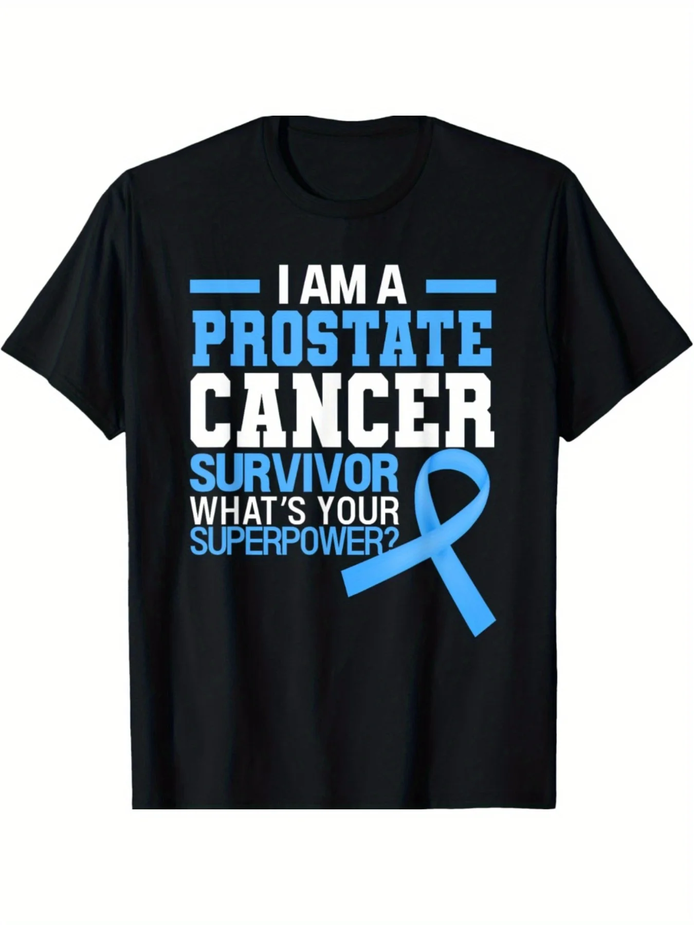 

Men's Graphic Casual Cotton Prostate Cancer Awareness Beat The Cancer T-Shirt