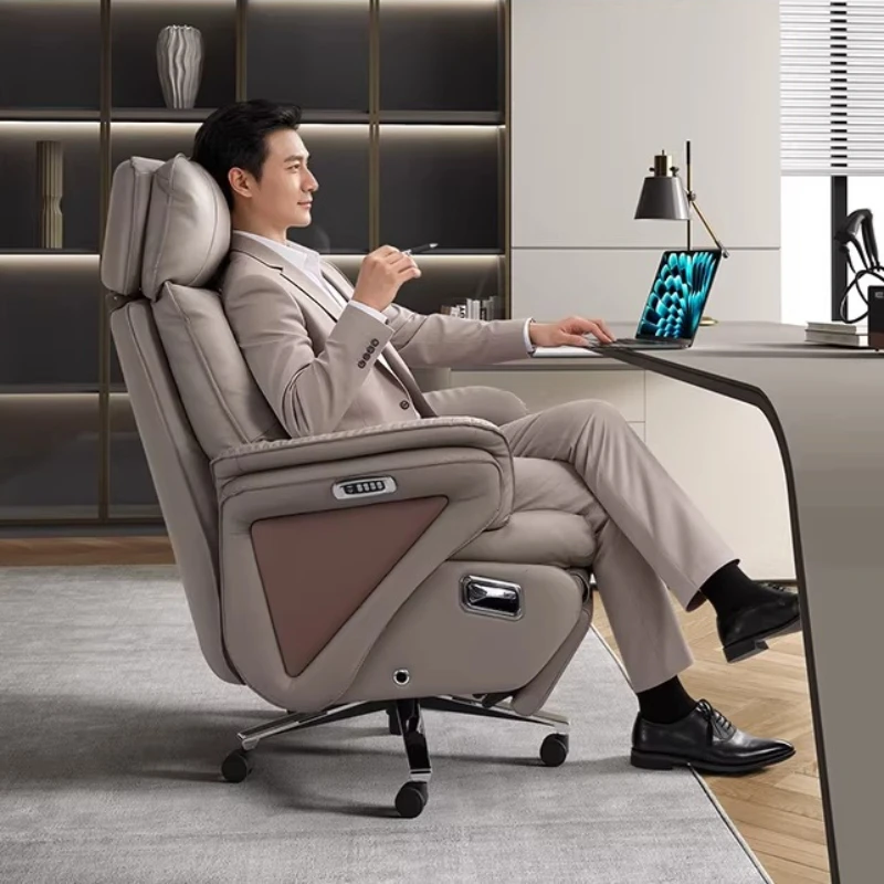 

Multi functional genuine leather office chairs Electric reclining ventilated seats gaming chair sillas gaming office furniture
