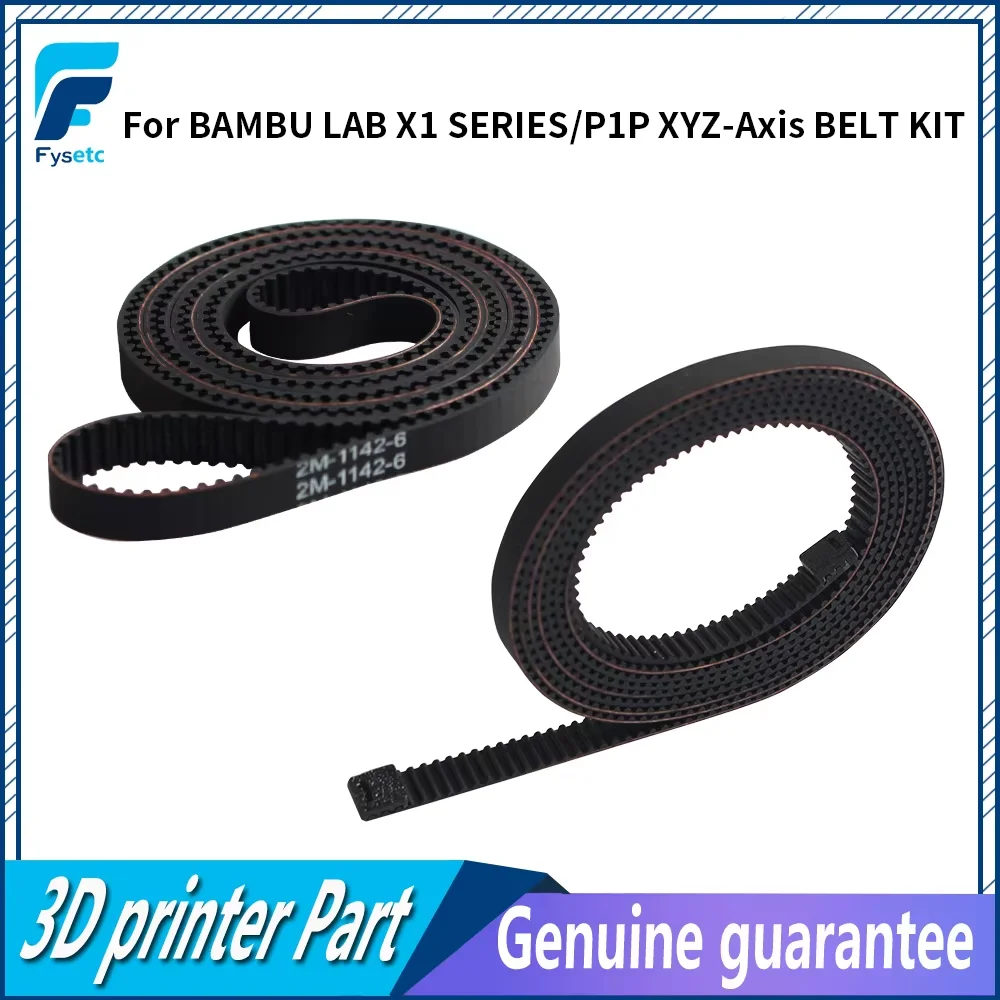 Belt for Bambu Lab X1 X1S P1P P1S X Y Z-axis Synchronous Belt 1142MM 1442MM Fiberglass Rubber for X1 series P1P 3D Printer Parts